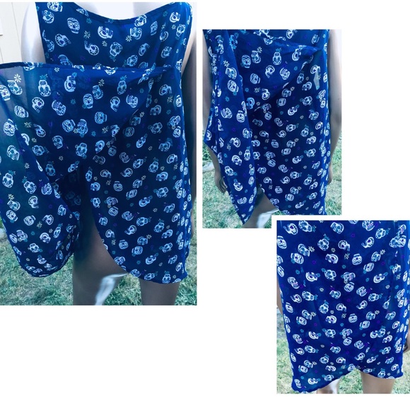 TORRID Layered Pleated Skull Print Sleeveless Top - Picture 2 of 8